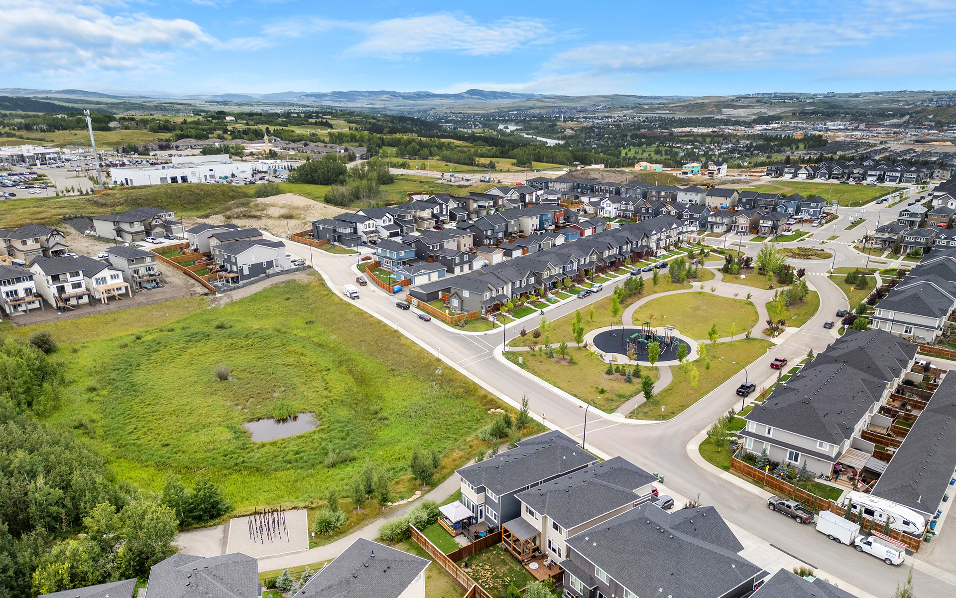 River Heights community of Cochrane, Alberta.