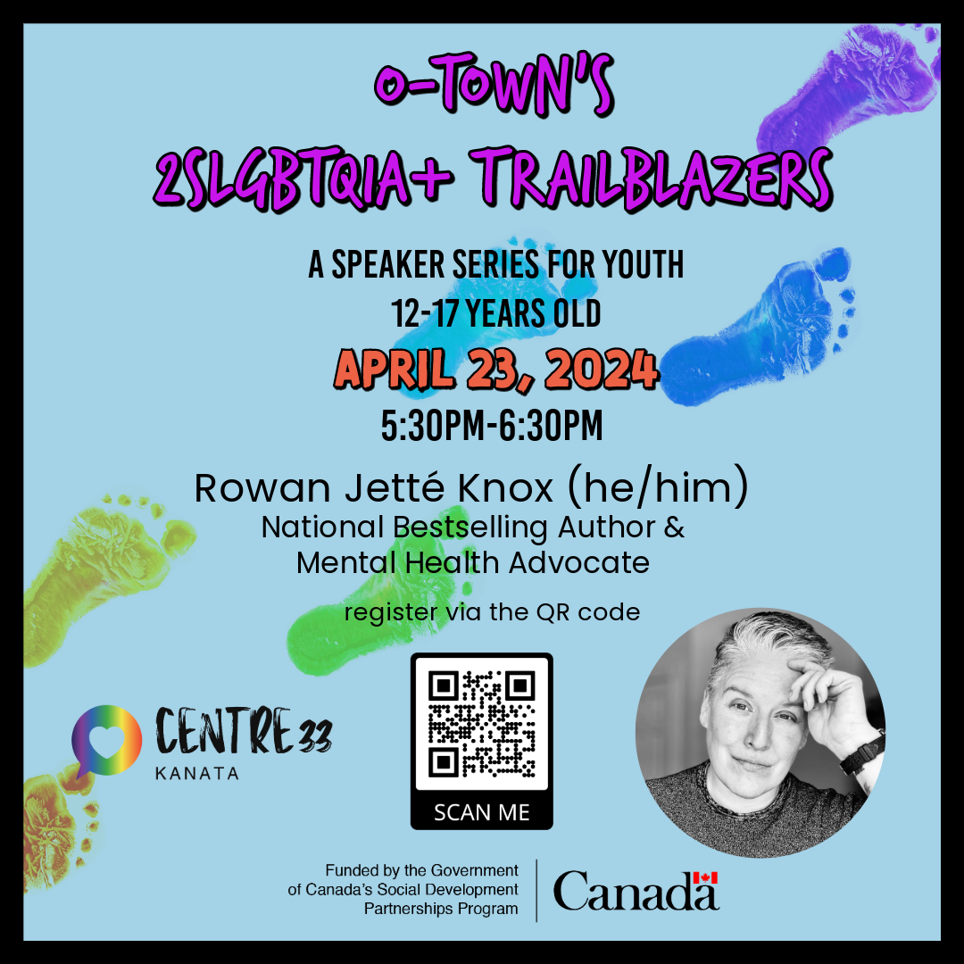Centre33, 2SLGBTQIA+ Kanata Ottawa, Children Youth
Rowan Jette-Knox