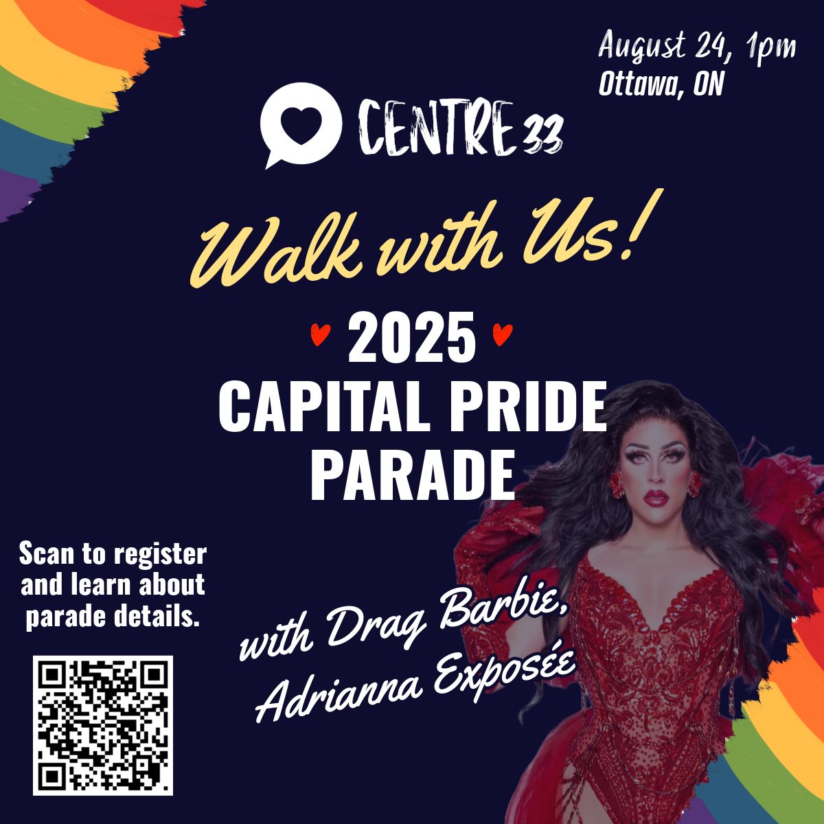 Drag Barbie
Drag Ottawa
Centre33
Capital Pride 2025
Parade