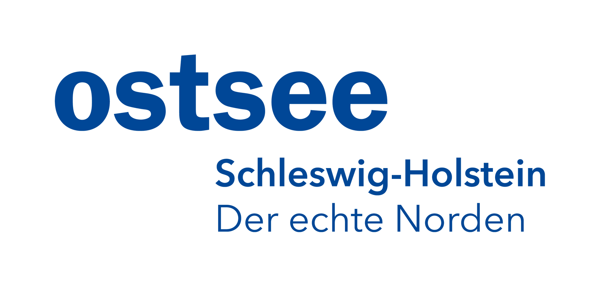 blau weißes Logo für Ostsee schleswig-holstein der echte norden