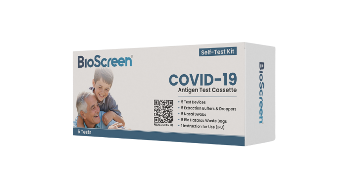 Covid-19 rapid antigen test saliva nasal swab sampler