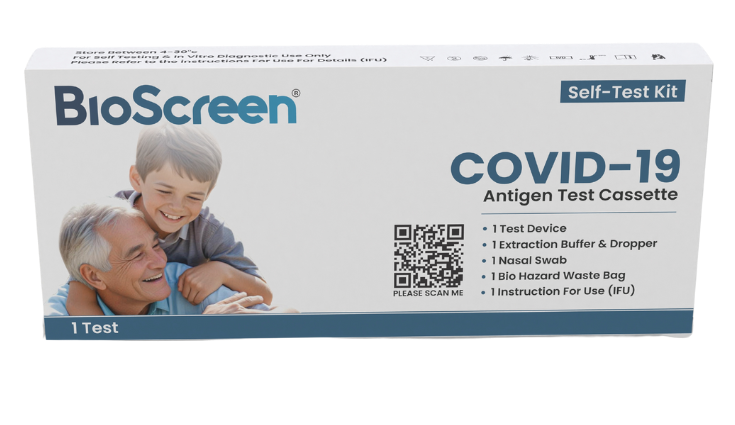 Covid-19 rapid antigen test saliva nasal swab sampler