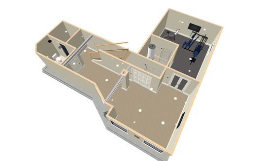 denver colorado and broomfield expert basement remodeling contractor 3D virtual example