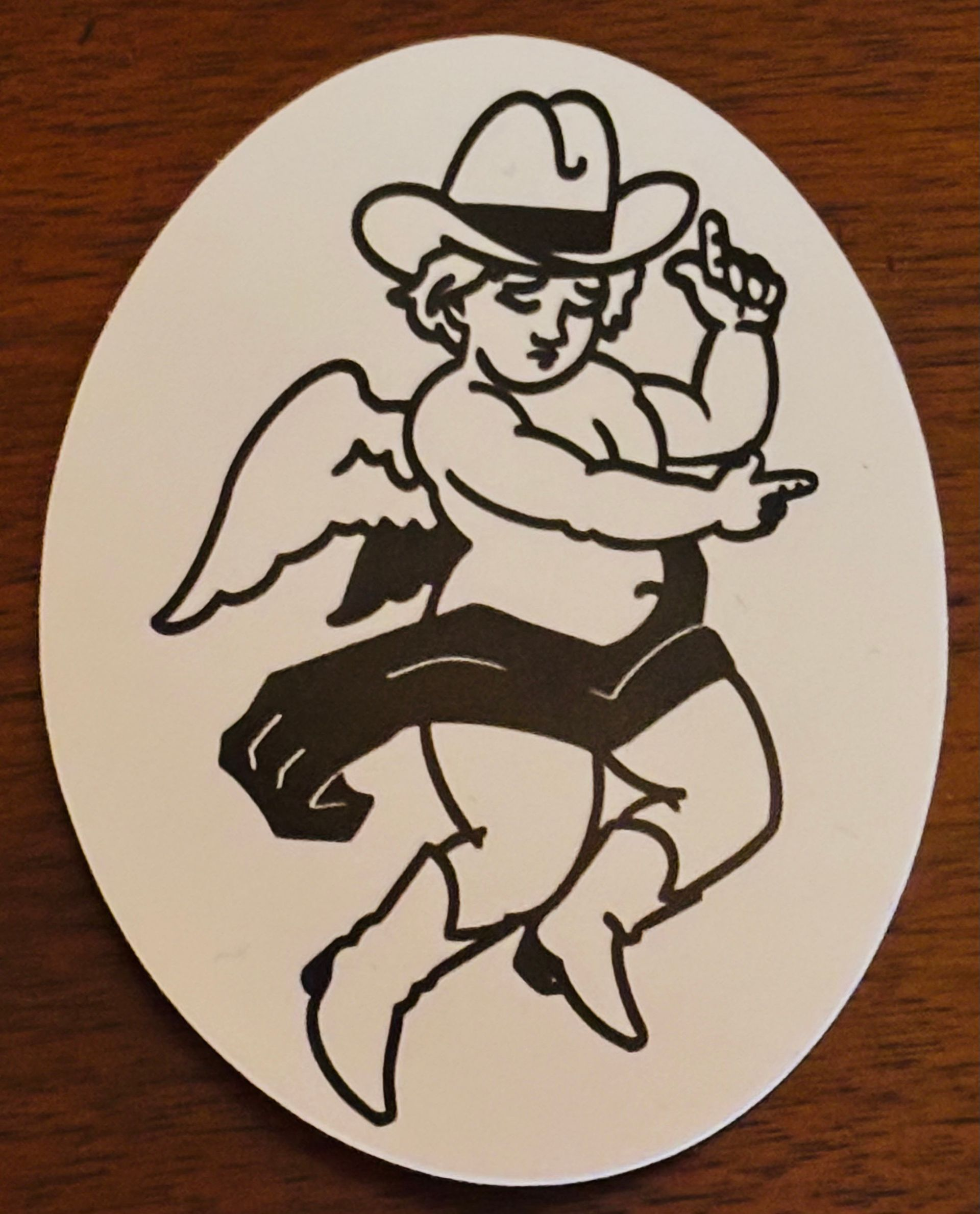 BLACKBIRD BRIMS STICKER - ANGEL LOGO