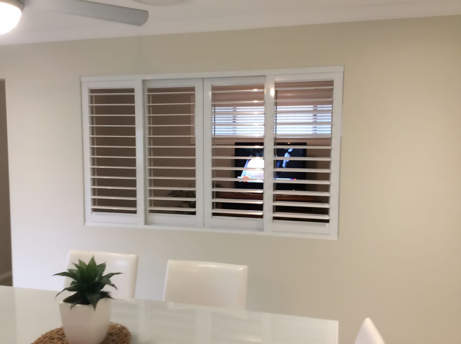 Four Window With Shutters — Maxview Blinds and Shutters in Maitland, NSW