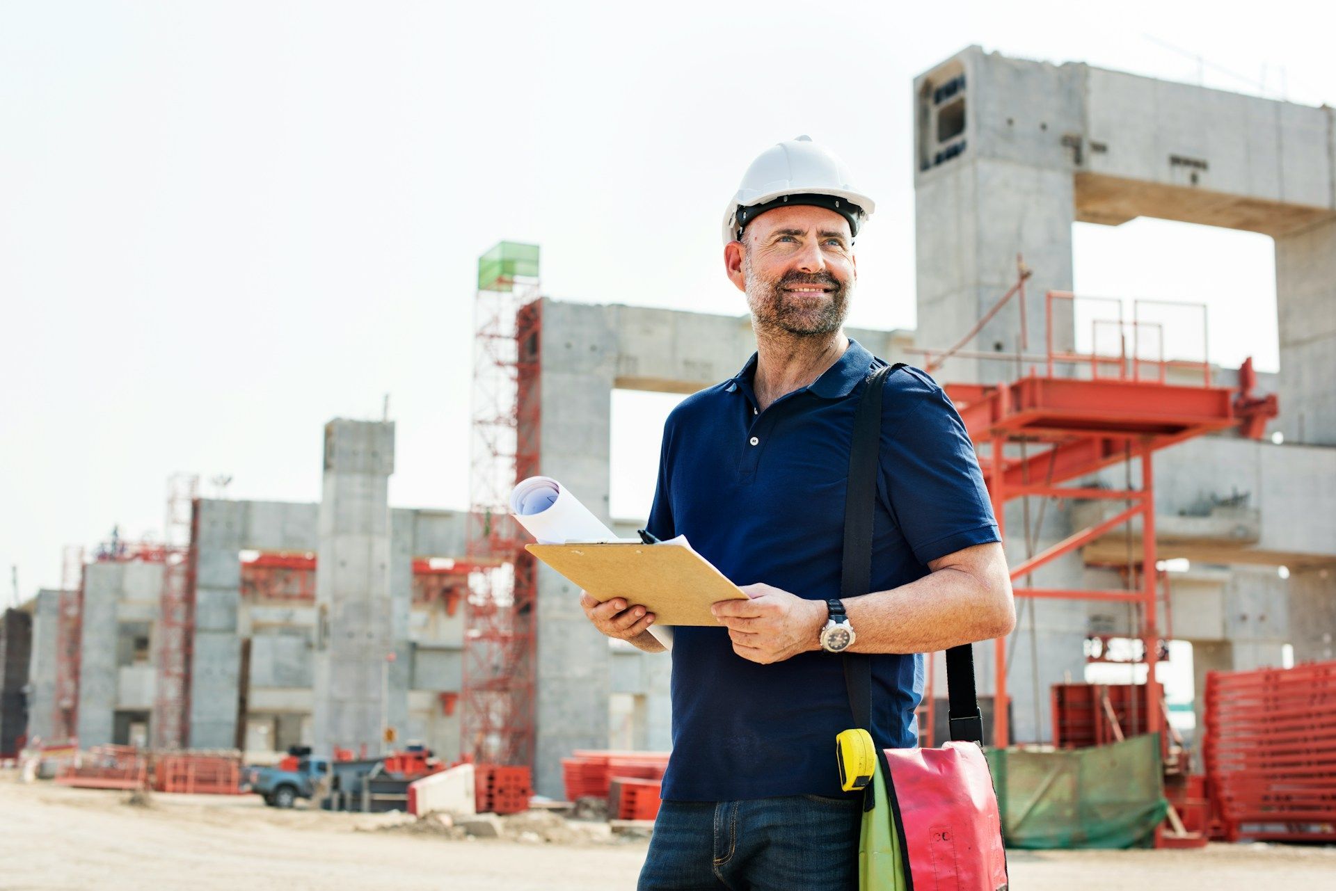 builder standing outside