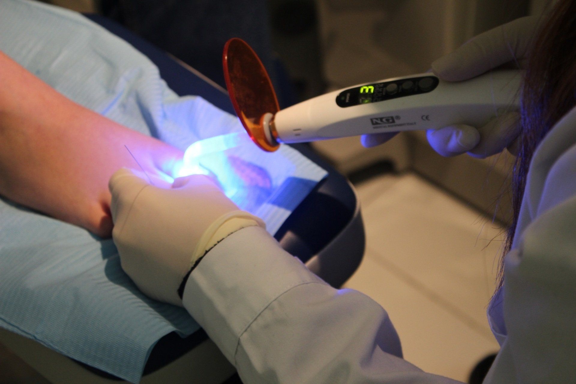 trattamento laser piede