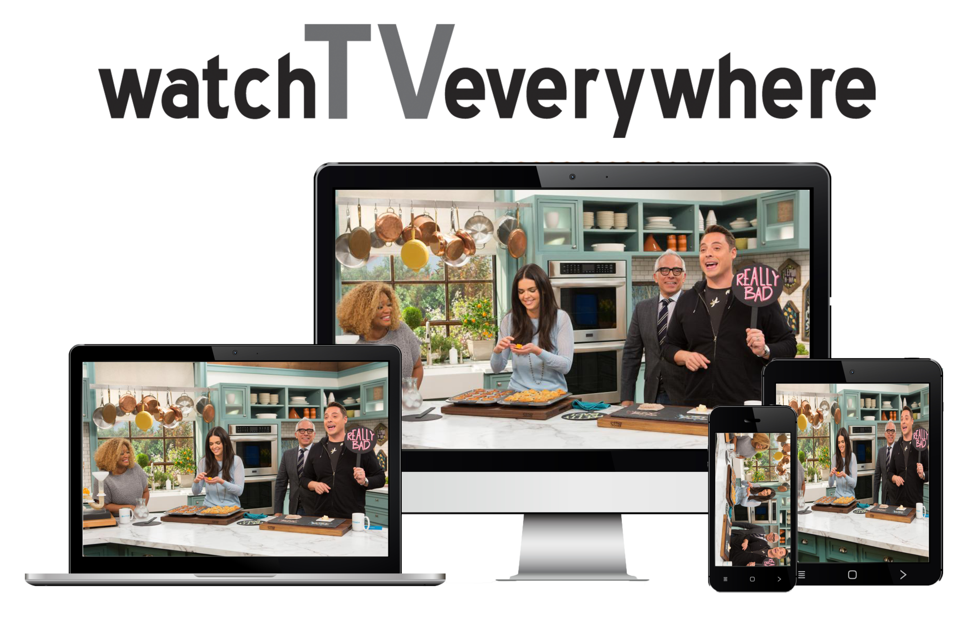 Watch TV Everywhere logo & devices
