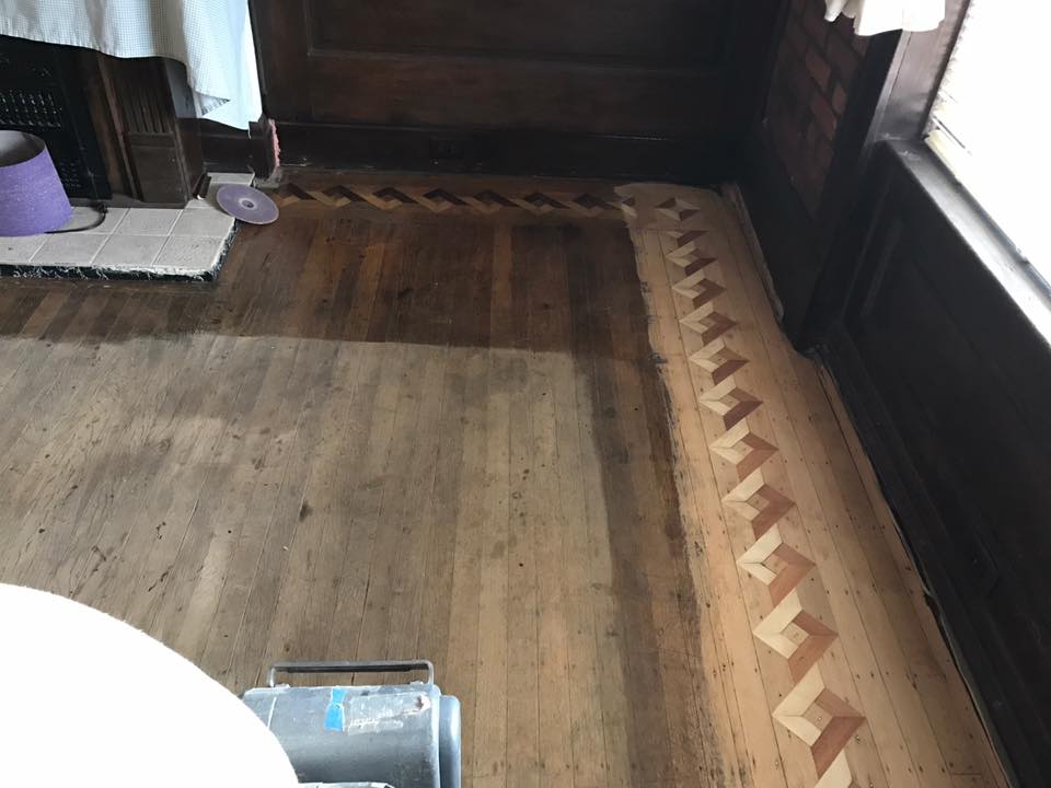 Floor Before Refinishing — St. Louis, MO — Heritage Hardwood Floors, Inc