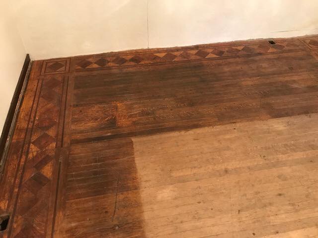 Floor Before Repairing — St. Louis, MO — Heritage Hardwood Floors, Inc