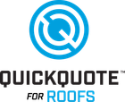 a logo for quickquote for roofs