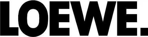 Schwarzes LOEWE-Logo auf weißem Hintergrund