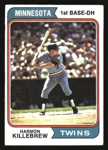 A baseball card of harmon killebrew from minnesota
