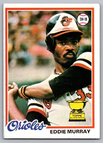 A baseball card of eddie murray from the orioles