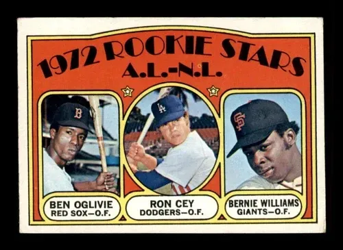 A 1972 rookie stars a.l.-n.l. baseball card