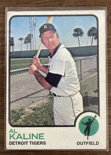 A baseball card of al kaline from the detroit tigers