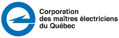 The logo for the corporation des maitres electriciens du quebec