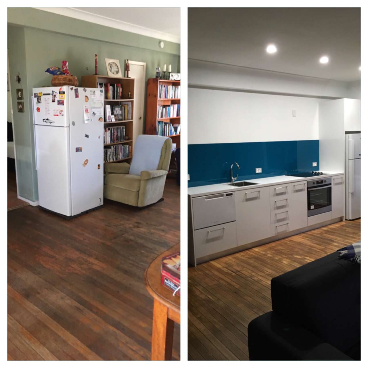 before and after new kitchen