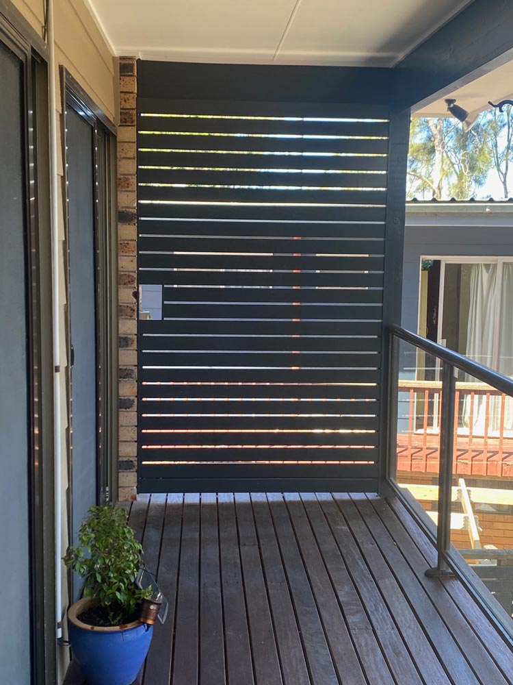 Modern Wooden Privacy Screen — Privacy Screens in Tuggerah, NSW