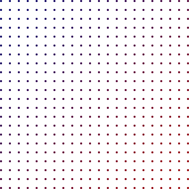 Evenly spaced grid of black dots on a white background.