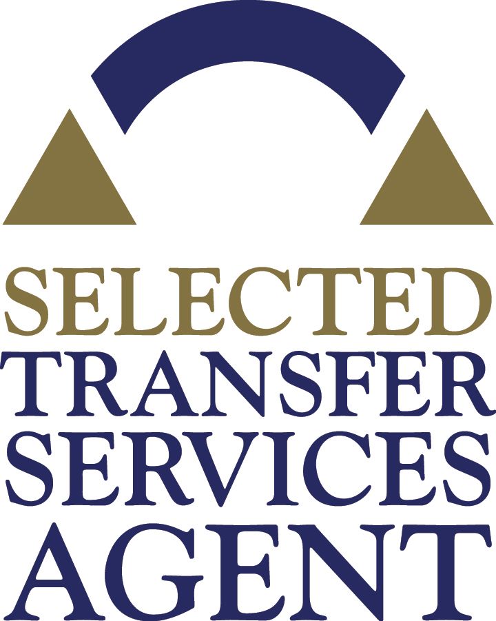 Logo of Selected Transfer Services: blue arch over gold triangles, text below.