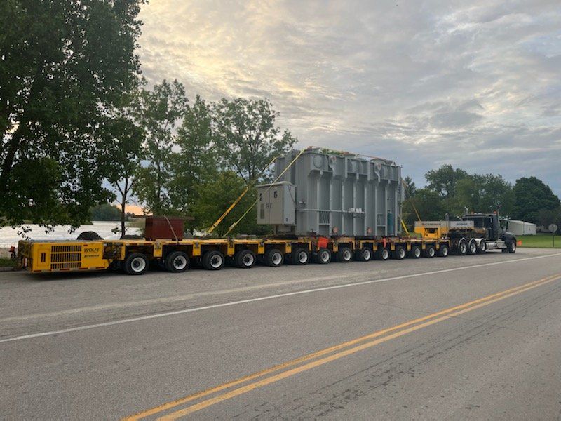 Transformer receiving, Transformer Transloading, Heavy equipment receiving, Bulk material loading, Bulk material Transloading