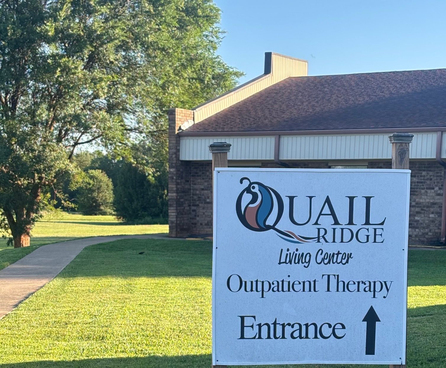 Sign for Quail Ridge Living Center, 