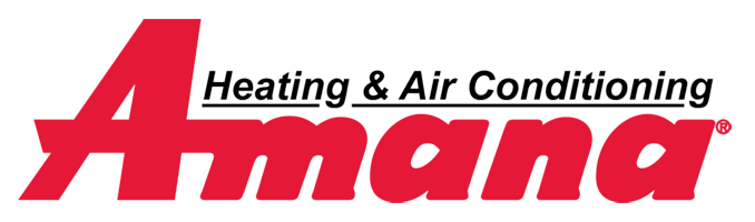 a logo for a company called amana heating and air conditioning