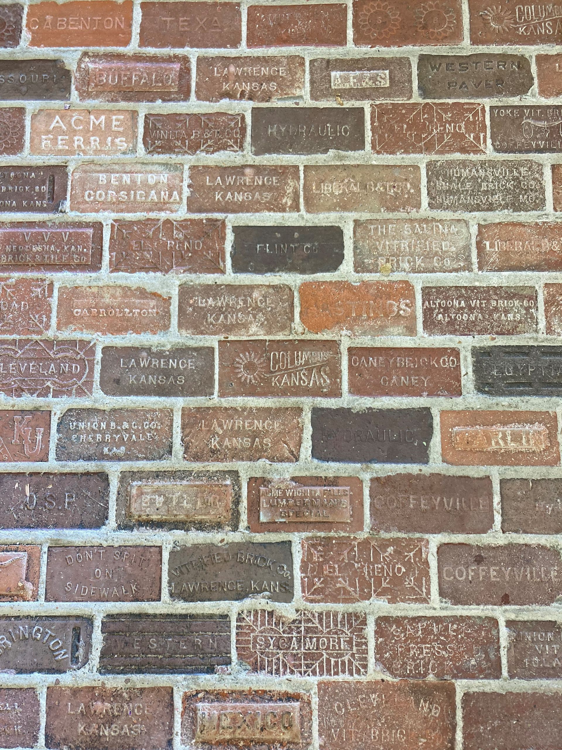 Unique brick floor at KABC's office