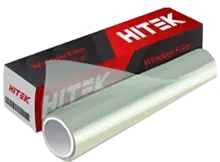 Roll of window film with a box of the same product, labeled 
