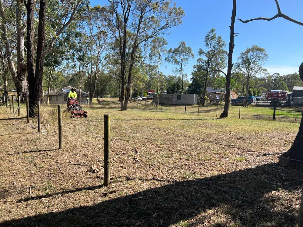 Lawn Mower On Open Area — Gardeners In Pokolbin, NSW
