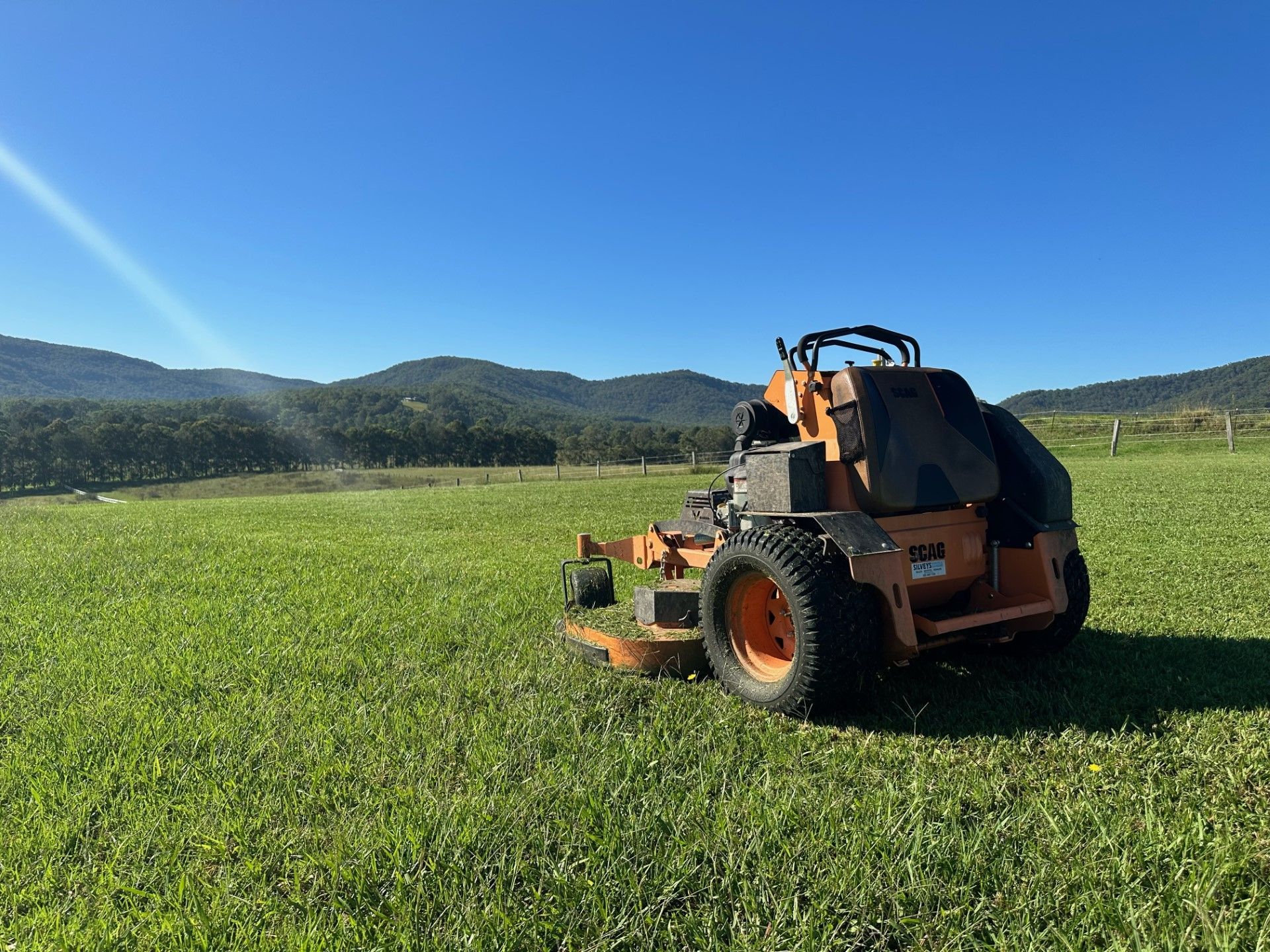 Acreage Mower — Gardeners In Pokolbin, NSW