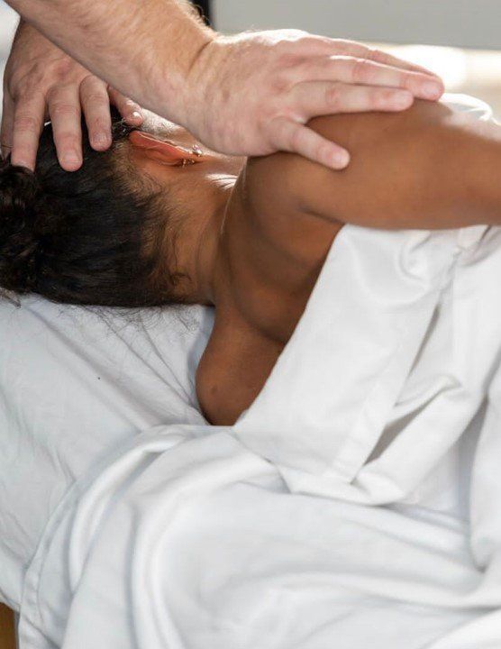 Woman Having a Massage Theraphy