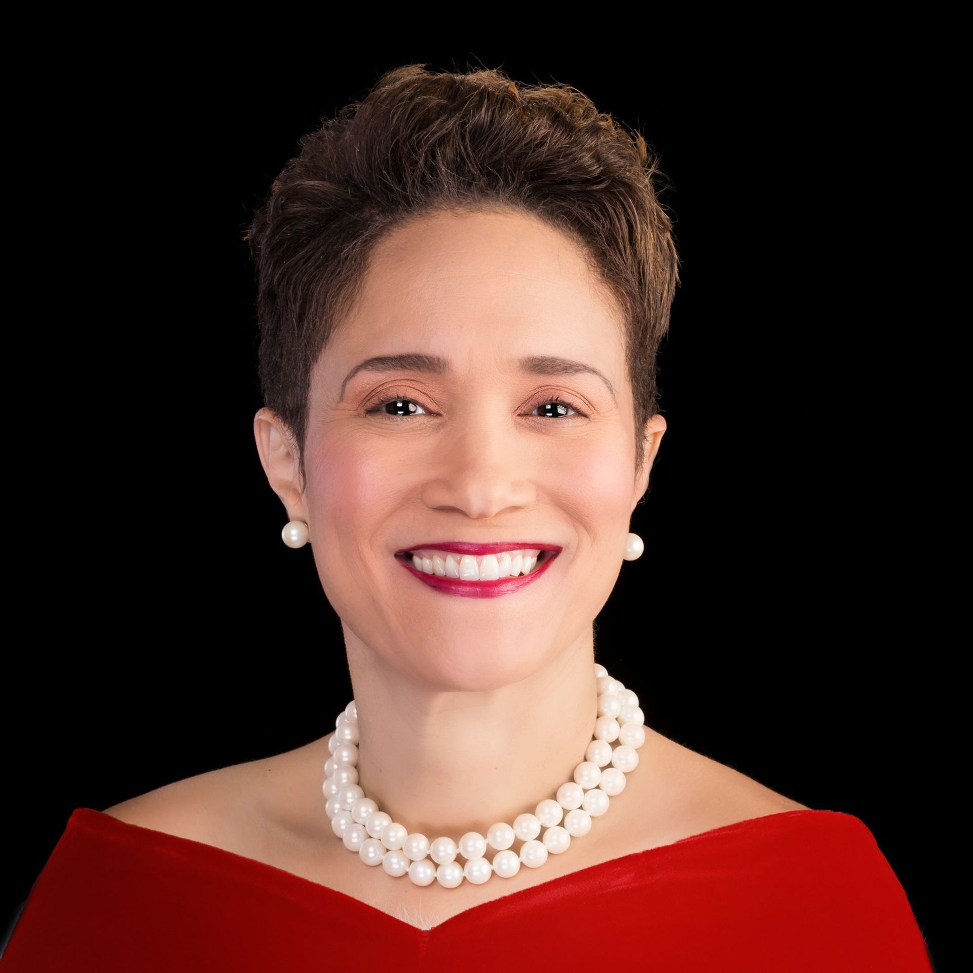 A femme fatale sticker with a red lip print