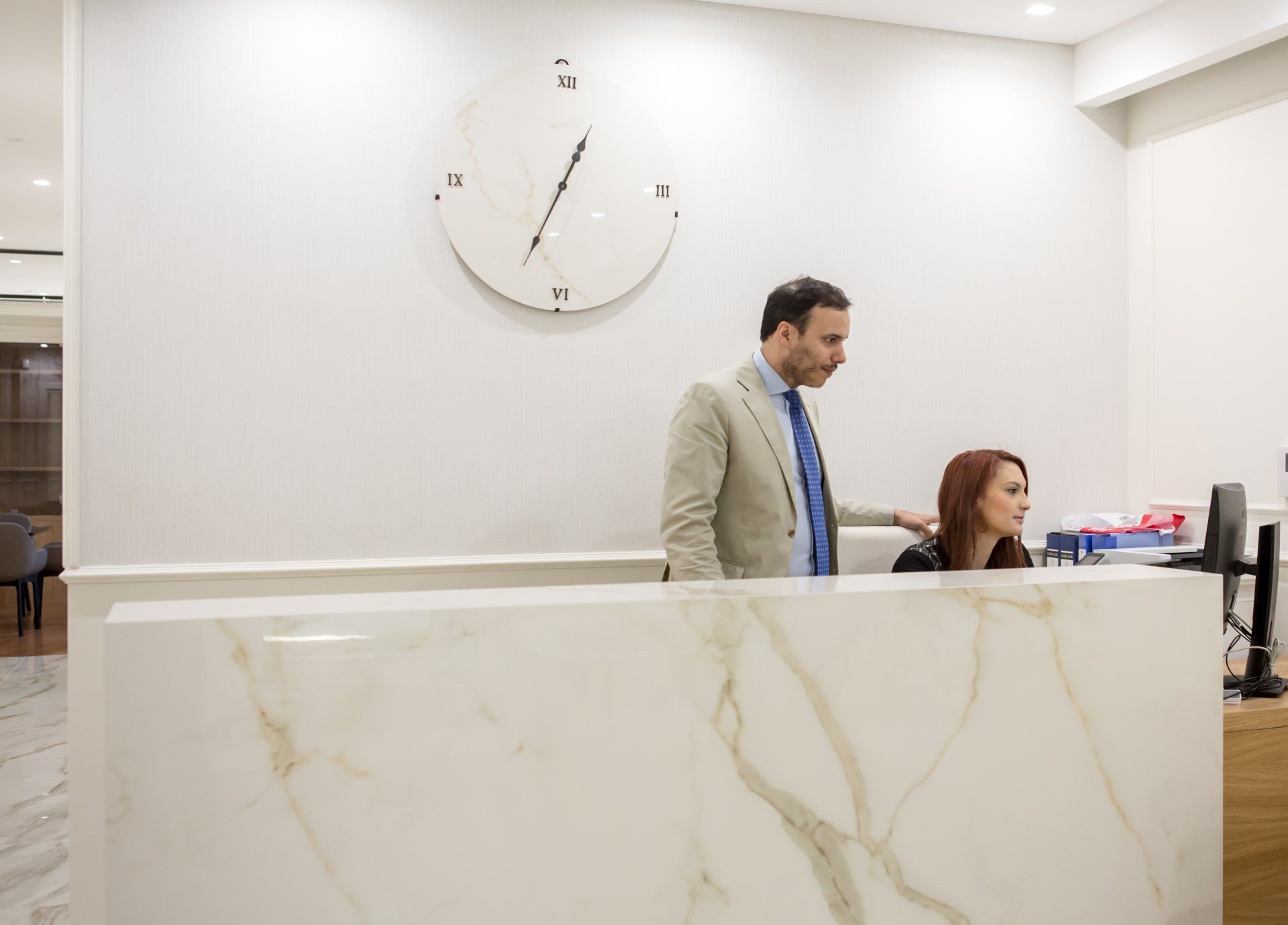 reception dello studio