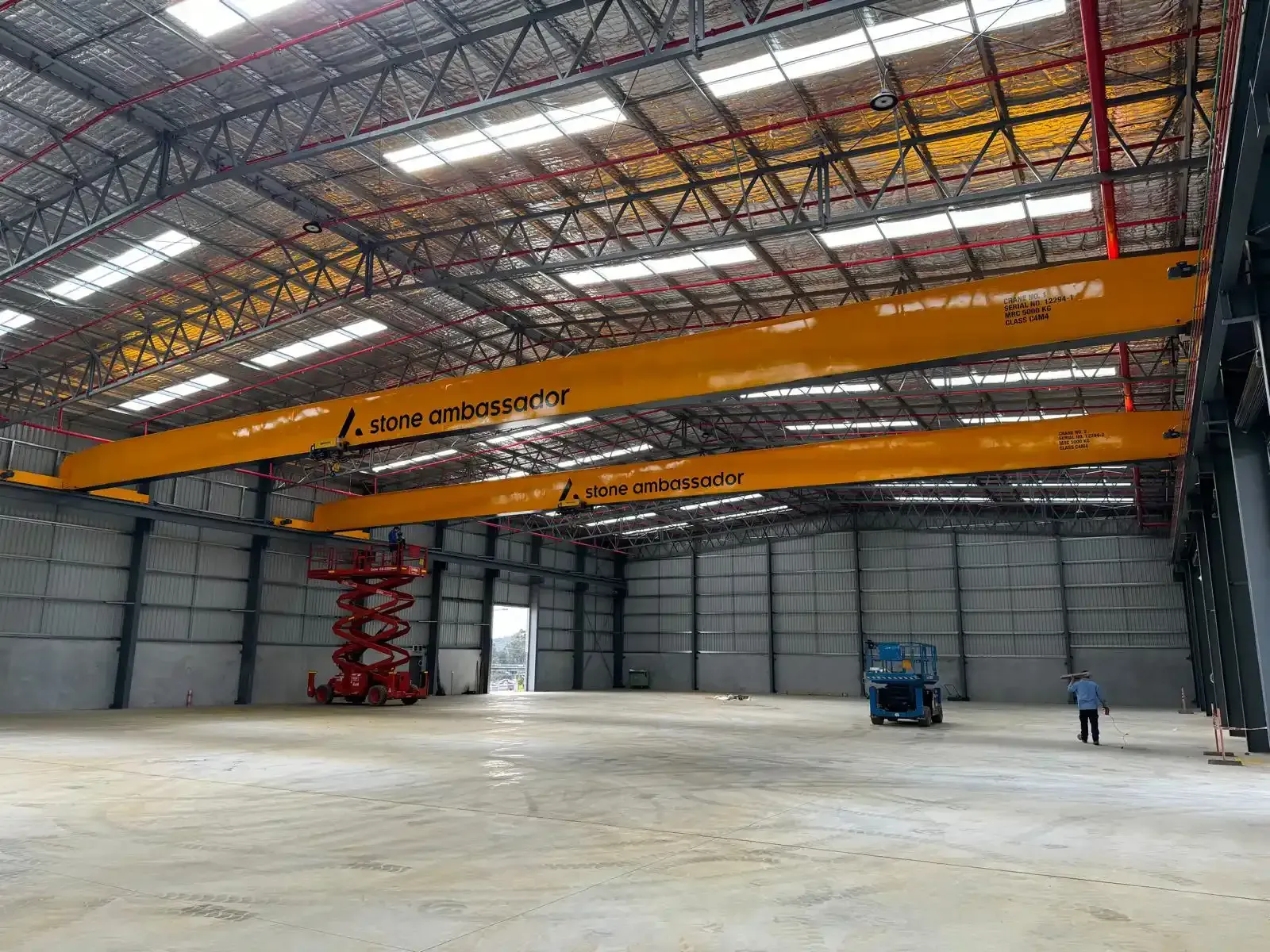 Gantry crane in place from James Crane