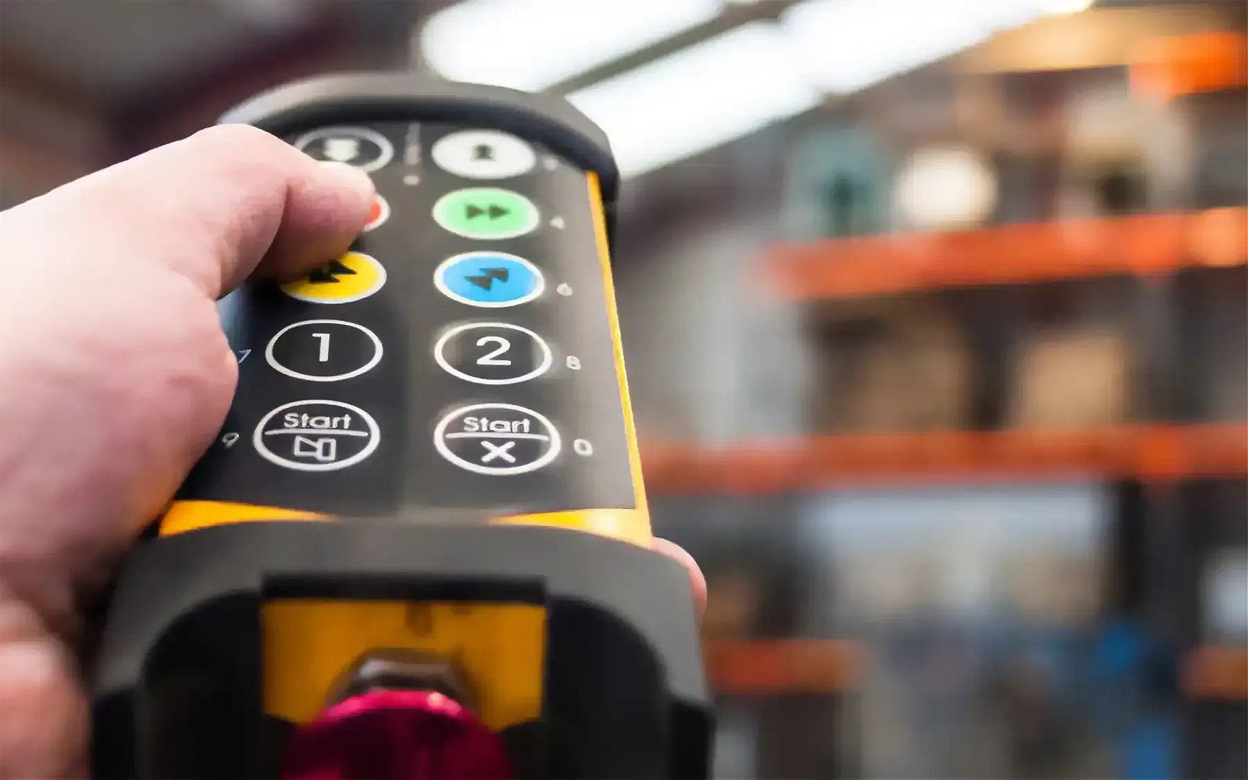 Remote controls for crane hoists