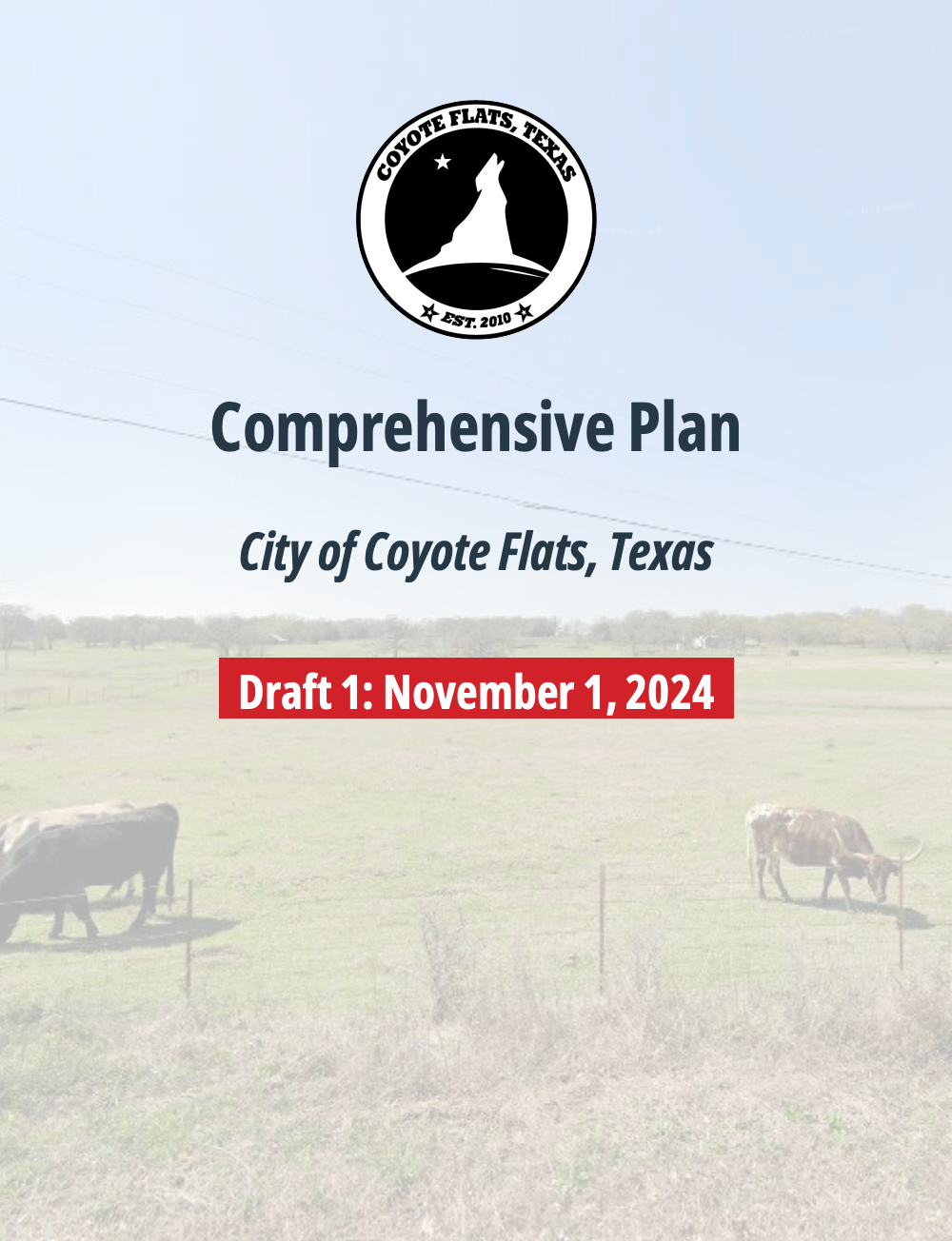 A comprehensive plan for the city of coyote flats texas