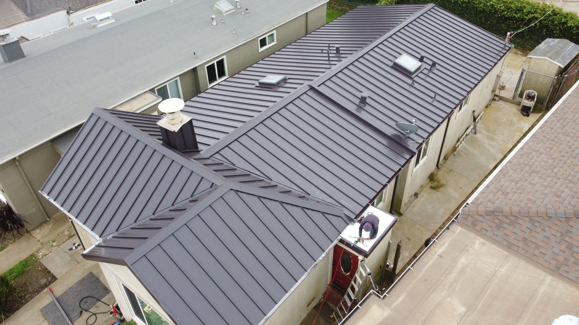 Metal roofing top view | Hayward, CA | The Roofing Friend