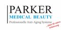 PARKER Medical Beauty logo with tagline “Professionelle Anti-Aging Systeme” and red “über 20 Jahre Erfahrung” text
