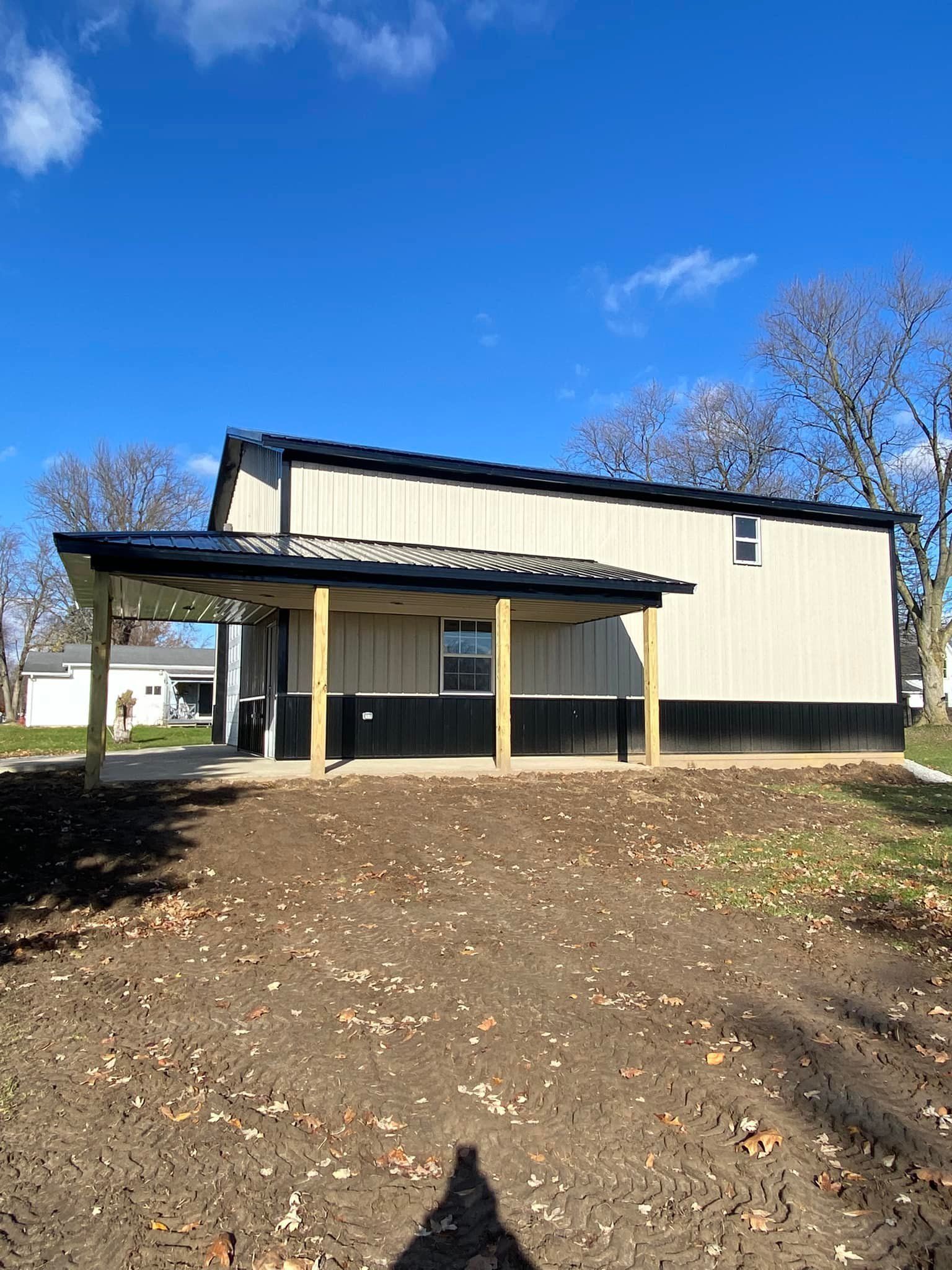 Agriculture Storage Building Side View - Akron, IN - O & R Buildings LLC
