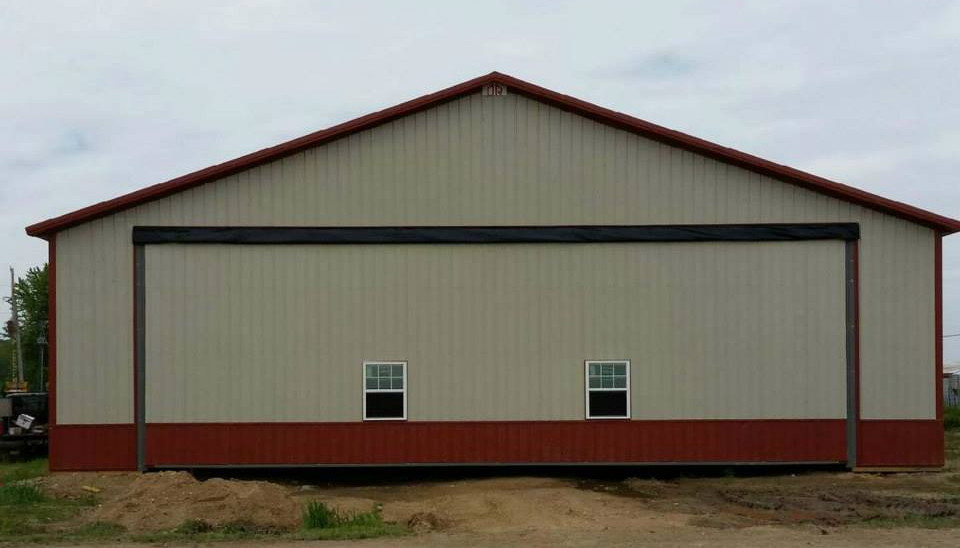 Agricultural Garage Back View - Akron, IN - O & R Buildings LLC