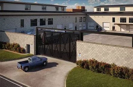 top view of the house and the car standing in front of it.