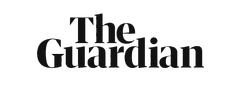 The Guardian logo in black text.