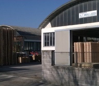 magazzino per imballo merce