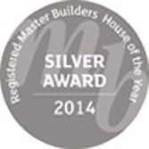 Silver Award from Registered Master Builders House of the Year 2014. Grey circular badge.