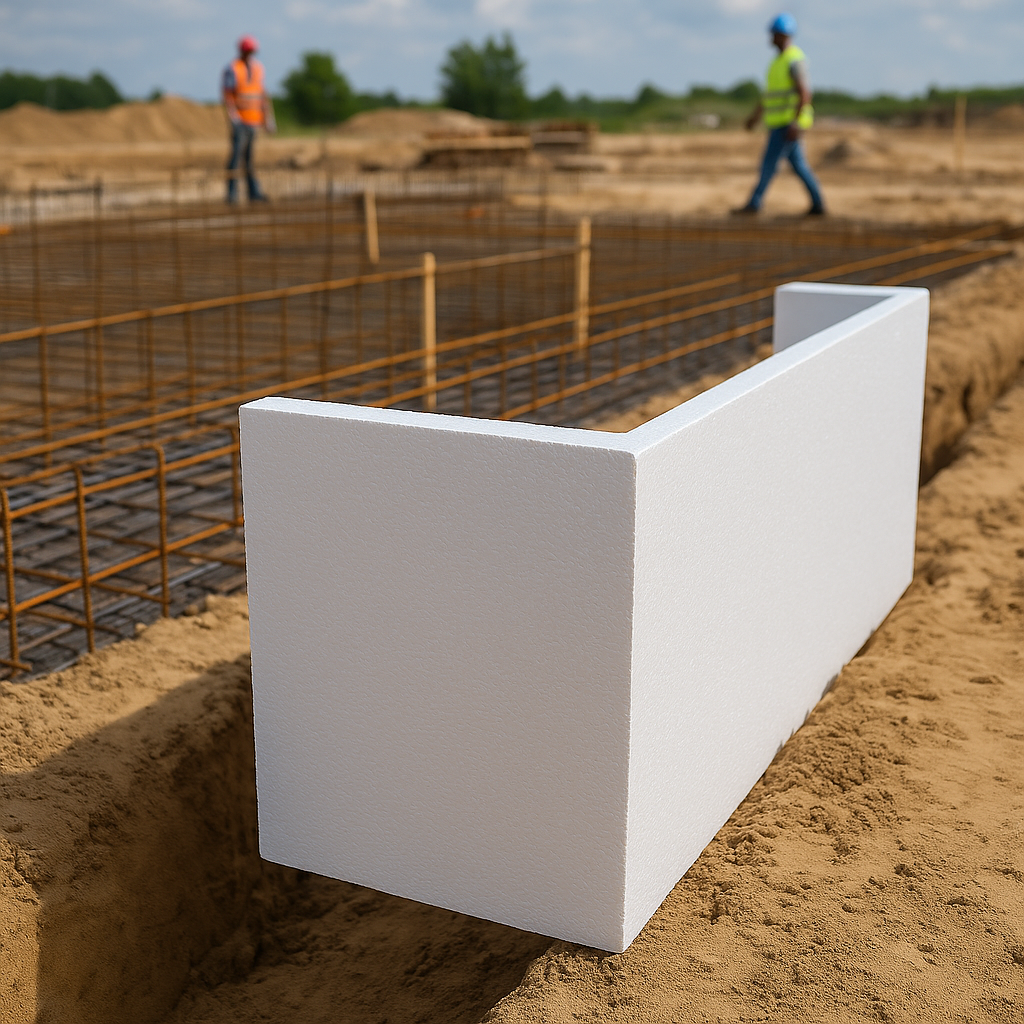 EPS bekisting voor funderingen en betonconstructies