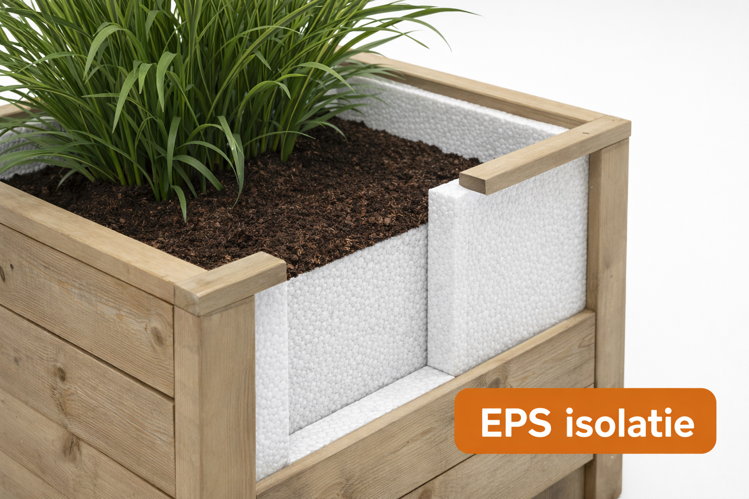 bloembak isolatie van piepschuim