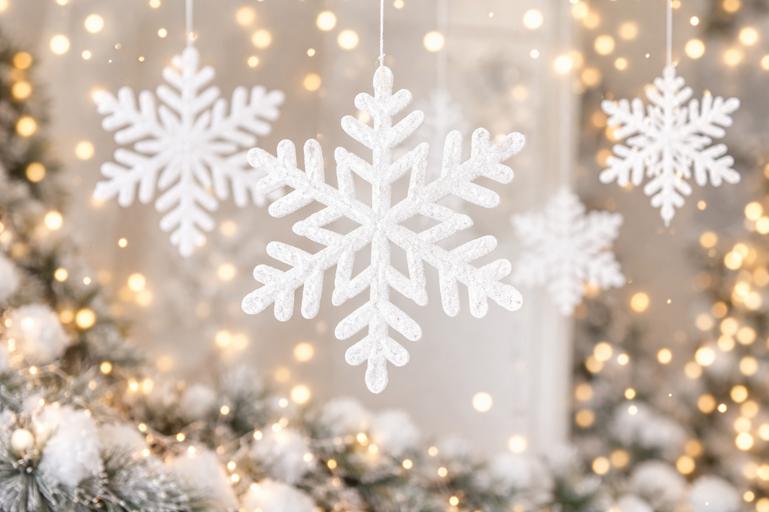 piepschuim sneeuwvlokken