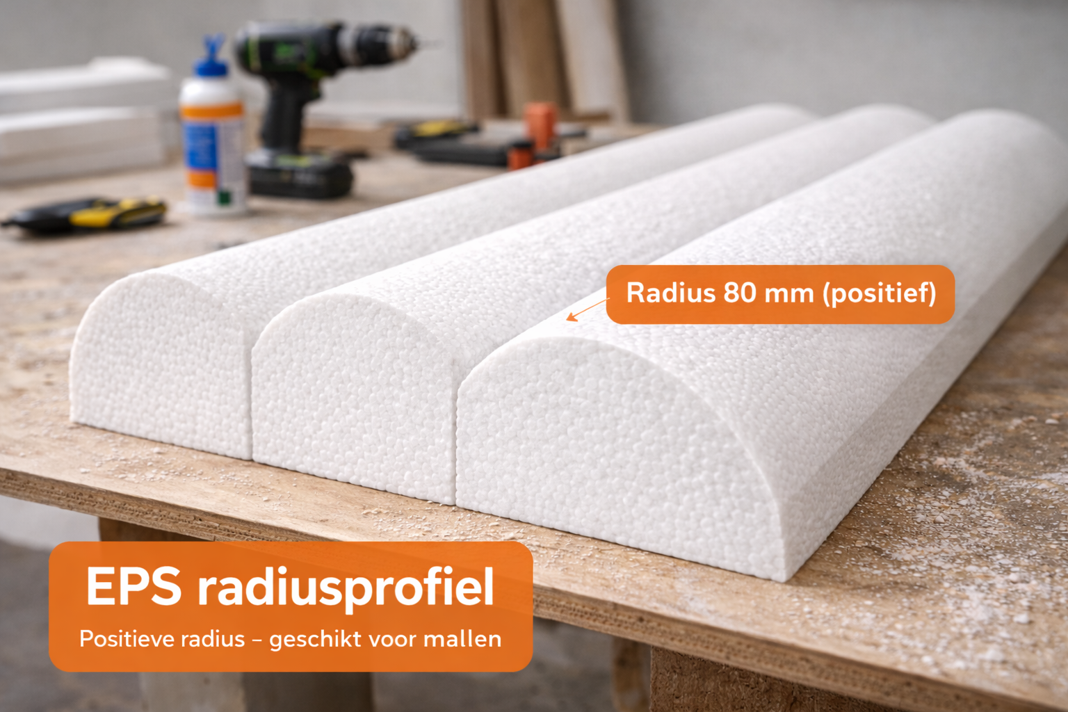 Piepschuim mallen voor de interieurbouw